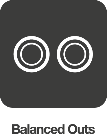 Icono de salidas equilibradas