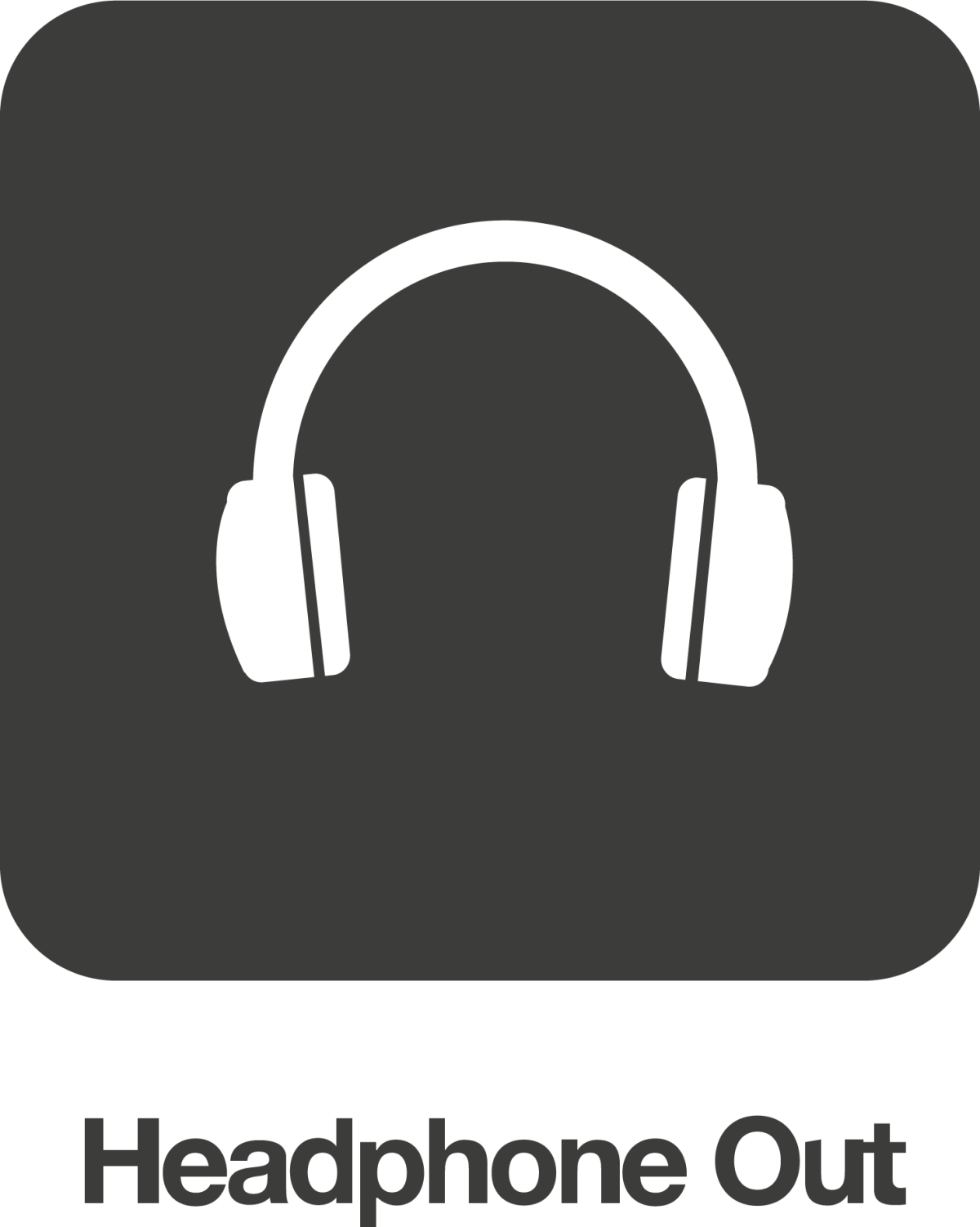 Icono de salida de auriculares