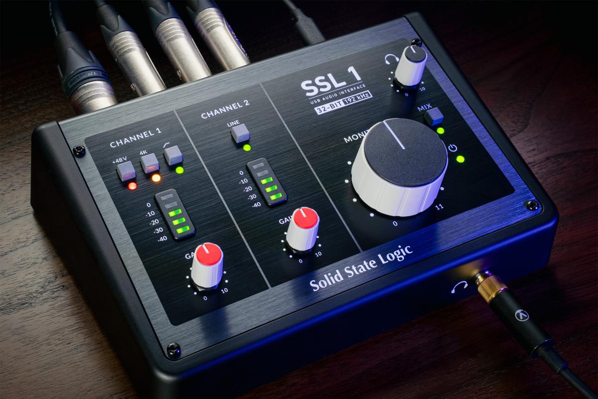 SSL 1 Audio Interface Close Up